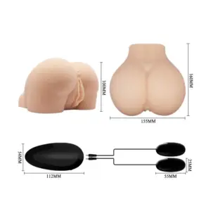 Crazy Bull - Távirányítós, élethű, vibrációs vagina és popsi maszturbátor - Image 5