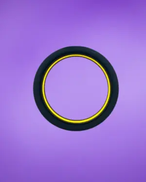 Beast Rings 36 mm - Péniszgyűrű (fekete-sárga)