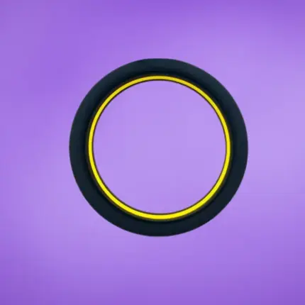 Beast Rings 36 mm - Péniszgyűrű (fekete-sárga)