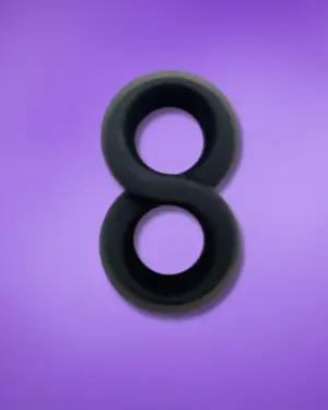 Beast Rings 20 mm - Dupla péniszgyűrű (fekete)