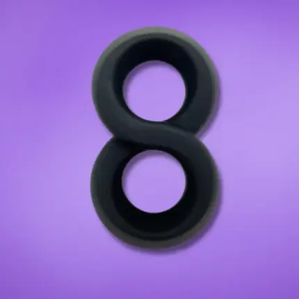 Beast Rings 20 mm - Dupla péniszgyűrű (fekete)