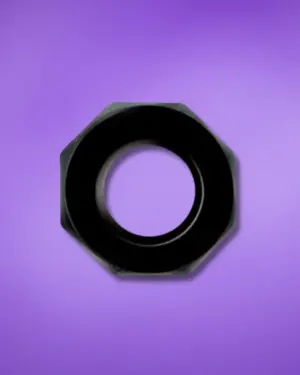 Beast Rings 22mm - Péniszgyűrű, szögletes (fekete)