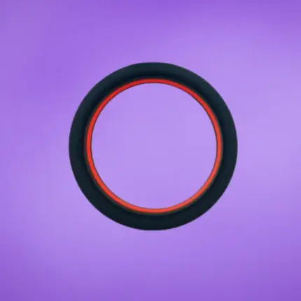 Beast Rings 36 mm - Szilikon péniszgyűrű (fekete-piros)