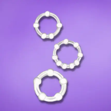 Beast Rings - Péniszgyűrű szett (áttetsző) - 3db