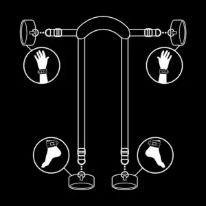 Fetish Submissive - Bondage szett (fekete) - Image 4