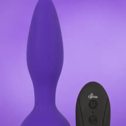 SMILE RC - Akkus, rádiós anál vibrátor (lila)