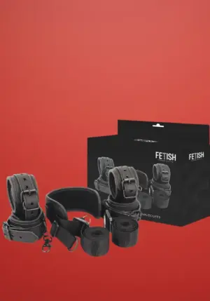 Fetish Submissive - Bondage szett (fekete)