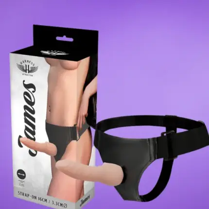 Harness Attraction James - Felcsatolható dildó (16cm)