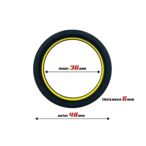 Beast Rings 36 mm - Péniszgyűrű (fekete-sárga) - Image 2