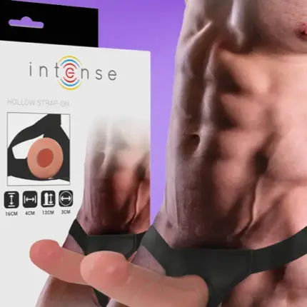Intense - Felcsatolható üreges dildó (16cm)