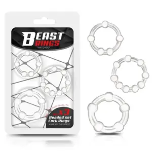 Beast Rings - Péniszgyűrű szett (áttetsző) - 3db - Image 2