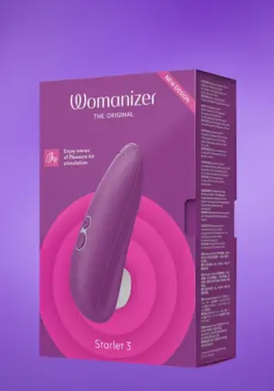 Womanizer Starlet 3 - Akkus, vízálló csiklóizgató (lila)