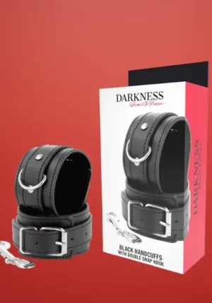 Darkness - Műbőr bilincs (fekete)