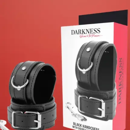 Darkness - Műbőr bilincs (fekete)