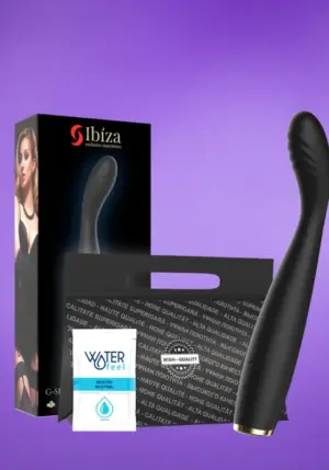 Ibiza - Akkus g-pont vibrátor (fekete)