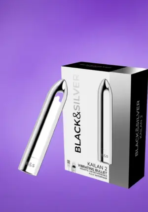 Black & Silver - Akkus csiklóizgató (ezüst)