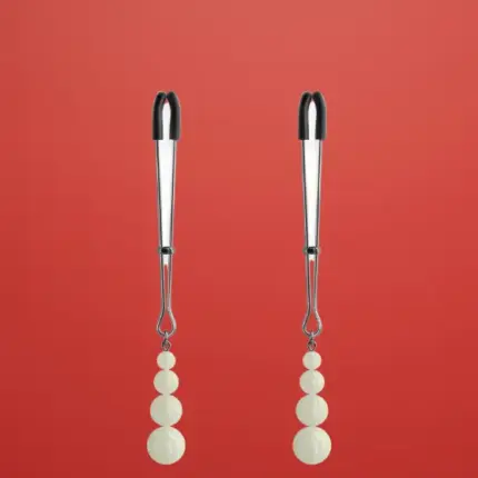 Bound G2 - Mellbimbó csipesz gyöngyökkel (fekete)