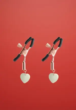 Bound G3  - Mellbimbó csipesz szív dísszel (rosegold)