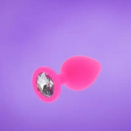 Toyjoy - Szilikonos análdugó gyémánt dísszel S