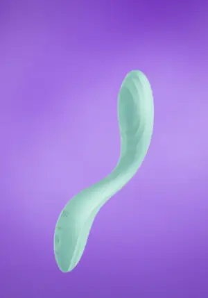 Satisfyer Rrrolling - Akkus, mozgó golyós G-pont vibrátor (menta)