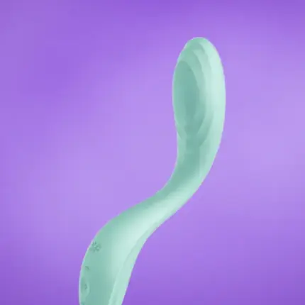 Satisfyer Rrrolling - Akkus, mozgó golyós G-pont vibrátor (menta)
