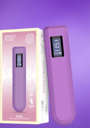 Engily Ross Whim - Rúdvibrátor digitális kijelzővel (lila)