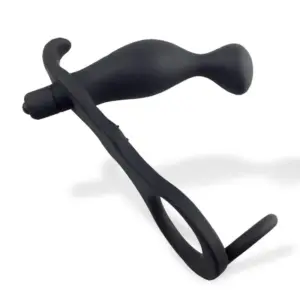 Afterdark Larimar - Vibrációs análdugó pénisz és heregyűrűvel - Image 3