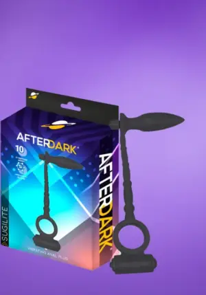 Afterdark Sugilite - Vibrációs análdugó péniszgyűrűvel