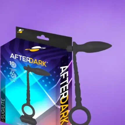Afterdark Sugilite - Vibrációs análdugó péniszgyűrűvel