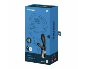 Satisfyer Heat Climax+ - Okos, melegítő,karos análvibrátor (fekete) - Image 4