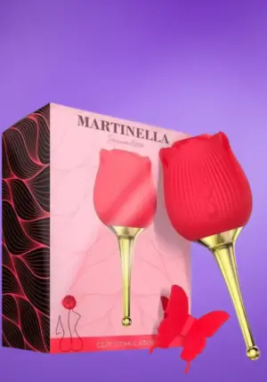 Martinella -  Rózsa alakú csiklóizgató (piros)