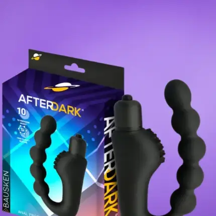 Afterdark Bausken - Gömbös prosztata vibrátor (fekete)