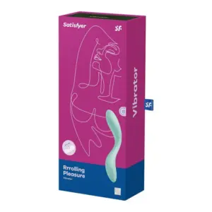 Satisfyer Rrrolling - Akkus, mozgó golyós G-pont vibrátor (menta) - Image 4