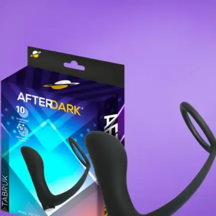 Afterdark Tabruk - Akkus análdugó péniszgyűrűvel