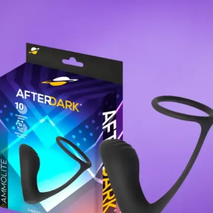 Afterdark Ammolite - Akkus análdugó péniszgyűrűvel
