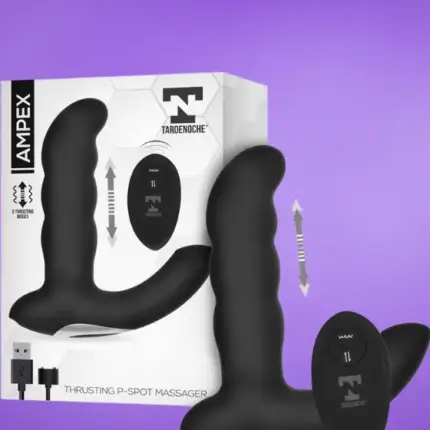 Tardenoche Ampex - Prosztata masszírozó lökő funkcióval (fekete)