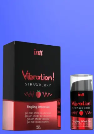 Intt Vibration! - folyékony vibrátor - eper (15ml)