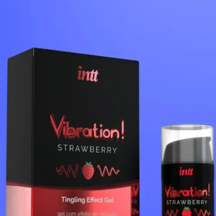 Intt Vibration! - folyékony vibrátor - eper (15ml)