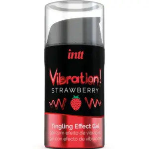 Intt Vibration! - folyékony vibrátor - eper (15ml) - Image 2