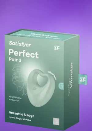 Satisfyer Perfect Pair 3 - Akkus péniszgyűrű és ujjvibrátor