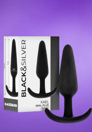 Black & Silver Kael -  Szilikon análhorog