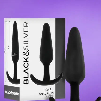 Black & Silver Kael -  Szilikon análhorog