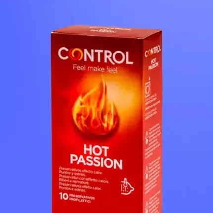 Control Hot Passion - Melegítő hatású óvszer (10 db)