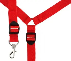 Bad Kitty - Tépőzáras, műbőr ágyhoz kötöző szett (piros) - Image 3