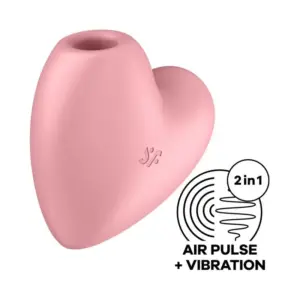 Satisfyer Cutie Heart - Szív alakú léghullámos csiklóizgató (pink) - Image 2