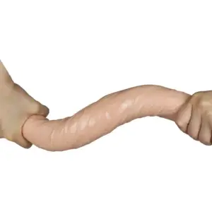 Lovetoy Realistic Slim - Kétvégű dildó (45cm) - Image 4