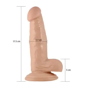 Lovetoy Real Extreme 7"- Élethű dildó herékkel (17,5 cm) - Image 4