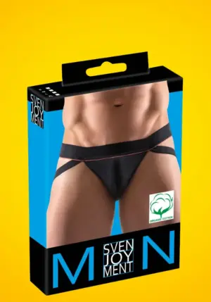 Svenjoyment Vincent - Hátul nyitott pántos férfi alsó (fekete)