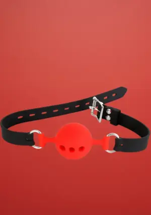 Latetobed - Légáteresztő piros szájpecek (4cm)