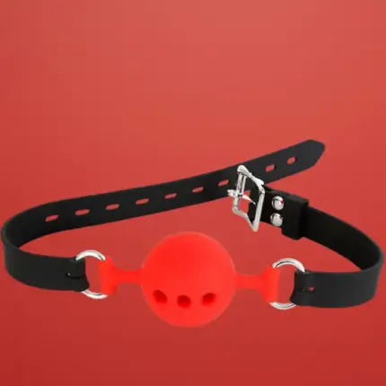 Latetobed - Légáteresztő piros szájpecek (4cm)